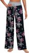 women's floral print pajama pants - comfy, stretchy & wide leg lounge wear by aifer logo