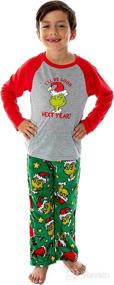 img 4 attached to 🎅 Christmas Matching Family Pajama Sets: Dr. Seuss The Grinch Who Stole Christmas Edition - Men, Women, Kids, Toddlers