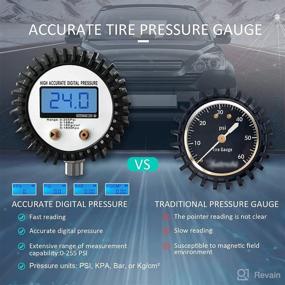 img 1 attached to 🚀 JINKEY Dual Tire Pressure Equalizer 2022: Advanced Digital Gauge for Off-Road Vehicles - Inflate, Deflate, and Equalize Air Pressure Efficiently - Blue