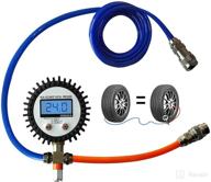 🚀 jinkey dual tire pressure equalizer 2022: advanced digital gauge for off-road vehicles - inflate, deflate, and equalize air pressure efficiently - blue logo