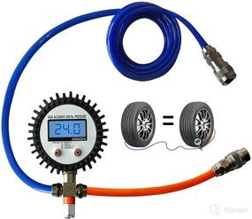 img 2 attached to 🚀 JINKEY Dual Tire Pressure Equalizer 2022: Advanced Digital Gauge for Off-Road Vehicles - Inflate, Deflate, and Equalize Air Pressure Efficiently - Blue