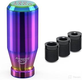 img 4 attached to 🚗 Multicolor Racing JDM Type-R Style Manual Gear Shift Knobs Universal Fit for Mazda, Tacoma, STi, Nismo, Honda Accord, Subaru, Honda Focus, ST, Miata, 350z, Civic, WRX, Toyota TRD