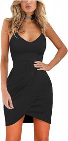 img 2 attached to Elevate Your Party Look With Zalalus Women'S Elegant Deep V-Neck Bodycon Dress
