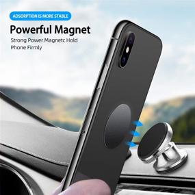 img 3 attached to 📱 ANMONE Metal Plate for Phone Magnetic Mount Holder Stand [4Pack -2 Round 2 Rectangle Black] Adhesive Sticker Magnetic Plate Iron Sheet Ultra-Thin Car Cradle Disc: Enhance Your Phone's Mounting Experience