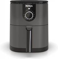 compact grey 2 quart ninja af080 mini air fryer with nonstick coating and quick set timer for effortless cooking logo