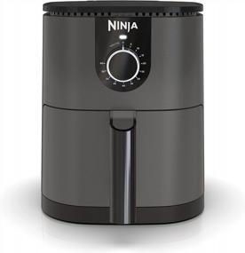 img 4 attached to Compact Grey 2 Quart Ninja AF080 Mini Air Fryer With Nonstick Coating And Quick Set Timer For Effortless Cooking