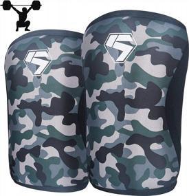 img 4 attached to Enhance Your Workouts With SKDK 7Mm Weightlifting Knee Sleeves For Men And Women - Boost Knee Support For Squats, Cross Training And More (2 Pack)