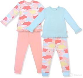 img 4 attached to 👕 OETEO 4-Piece Toddler Jammies Set - 100% Oeko-Tex Certified Cotton