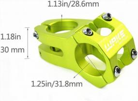 img 2 attached to Wake Aluminum Alloy Bike Stem - 31.8Mm, 45Mm Short Handlebar Stem For Mountain, Road, BMX And Fixie Gear Bikes – Available In Black, Blue, Gold, And Red