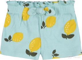 img 3 attached to Gerber 3 Pack Shorts Yellow Lemons Apparel & Accessories Baby Girls