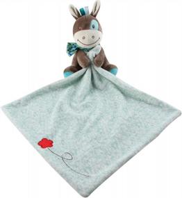 img 4 attached to Toys Horse Snuggler,Baby Blankie Plushy Security Blanket(Green)