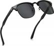 sungait polarized half frame retro sunglasses - classic style for optimal sun protection logo