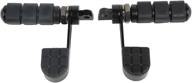 🏍️ anti-vibration hdmt foot pegs motorcycle footpeg footrest bracket set with heel rest for harley softail sportster dyna fxwg fxr models логотип