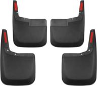 🚗 tecoom mud flaps splash guards for ford f150 2015-2019 | front and rear 4pcs set | without wheel lip molding | abs molded logo