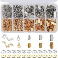 get creative with the eutenghao 440pcs ribbon bracelet kit: featuring gold and silver jewelry findings for stunning creations logo
