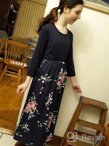 img 5 attached to Floral Maxi Swing Dress with Pocket for Girls 4-15Y: Comfy, Casual, and Chic!