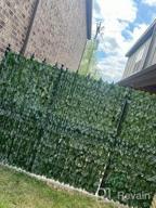 img 1 attached to Artificial Ivy Privacy Fence - Enhance Garden Decor With 118.1X39.3 Inch Faux Hedges Fence And Ivy Vine Leaf Decoration For Outdoor Home Scenes By DearHouse review by Adam Aponte