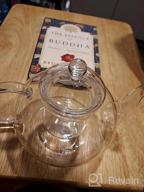 img 1 attached to Stovetop-Safe Glass Teapot With Removable Infuser For Blooming & Loose-Leaf Tea - 33.8Oz Capacity review by Jason Olguin