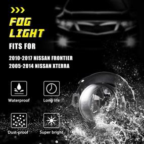 img 2 attached to 🚙 Fog Lights for 2005-2015 Nissan Xterra: H11 12V 55W Halogen Bulbs Replacement Kit with Wiring, Switch, and OE Parts