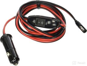 img 1 attached to 🔌 Master 33-103260-CSK 12V DC Plug Wire Harness - 18 Gauge, 8ft Length - Red/Black