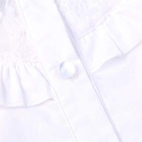 img 3 attached to 👑 Princess Collar Uniform Bowknot Girls' Clothing - OCHENTA Tops, Tees & Blouses