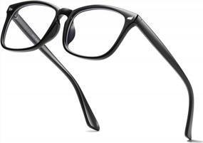 img 4 attached to Upgrade Your Look With AISSWZBER Stylish Square Non-Prescription Eyeglasses