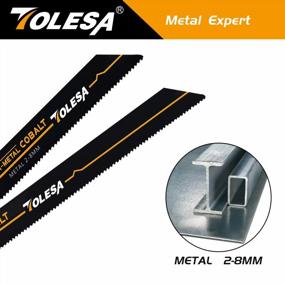 img 1 attached to TOLESA 9 Inch 14TPI Heavy Metal Cutting Reciprocating Saw Blades - Bi-Metal Sabre Saw Blades For Metal Pipe, Sheet Metal, Rebar, And Cast-Iron - Better Wear Resistance - 5 Pack
