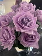 img 1 attached to Realistic And Elegant DIY Wedding Flowers: Get 12Pcs Of DIGIROOT Artificial Silk Rose Flowers In Champagne Color For Home And Party Decorations review by Avishai Menon