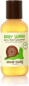 img 4 attached to 👶 Little Twig All Natural Baby Wash for Sensitive Skin, Unscented, Hypoallergenic Formula - 2 Ounce Bottle
