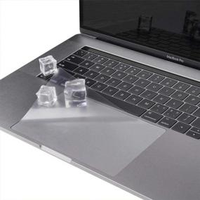 img 4 attached to MacBook Pro 13 дюймов Защитная пленка для трекпада, 2 упаковки, модель A2338 A2289 A2251, защитная пленка для кожи, аксессуары для ноутбуков, 2020 г.
