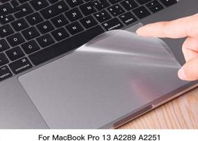 img 3 attached to MacBook Pro 13 дюймов Защитная пленка для трекпада, 2 упаковки, модель A2338 A2289 A2251, защитная пленка для кожи, аксессуары для ноутбуков, 2020 г.