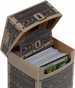 img 3 attached to Giant Deck Box For 120+ Double Sleeved Cards - Commander'S Cache Divider & TCG Pro Plastic Protector - Compatible With Popular Trading Card Games