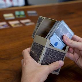 img 1 attached to Гигантская коробка для колоды для более чем 120 карт с двойным рукавом - разделитель кэша Commander и пластиковый протектор TCG Pro - совместим с популярными коллекционными карточными играми
