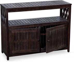 img 4 attached to DTY Outdoor Living Longs Peak Eucalyptus Sideboard, Espresso