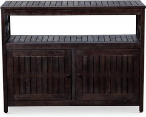 img 2 attached to DTY Outdoor Living Longs Peak Eucalyptus Sideboard, Espresso