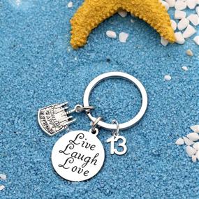 img 2 attached to Inspirational Birthday Keychain Gifts For Women And Men - Ideal For 13Th, 16Th, 18Th, 21St, 30Th, 40Th, 50Th, 60Th, 70Th, And 80Th Celebrations By SANNYRA Jewelry