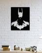 transform your space with lamodahome's batman wall art - stylish & durable metal décor for living room, bedroom, kitchen, and bathroom logo