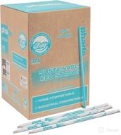 🌱 phade eco-friendly sustainable marine biodegradable compostable jumbo straws (7.75"), individually wrapped, 1 pack - 375 count: shop now logo