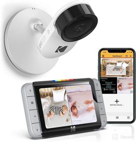 img 4 attached to 👶 KODAK Cherish C520 WiFi Video Baby Monitor: Above-The-Crib View, Parent Unit & Phone App for Easy and Continuous Monitoring