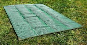 img 2 attached to 🌿 Camco 42880 Reversible Awning Leisure Mat-6' X 9', Green: Enjoy Luxury & Comfort Outdoors!