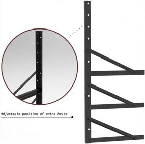 img 2 attached to AMSOOM Adjustable Wall Mounted Triangle Right Angle Shelf Bracket Kit DIY Tools Organizer Universal Brackets Set Garage Storage Metal Rack Fixation Strong Bearing Capacity Easy To Install - Small