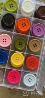 img 1 attached to GANSSIA 1 Inch (25Mm) 15 Colors Assorted Buttons Sewing Flatback Button Multicolors Pack Of 90 With Box (Each Color 6 Pcs) review by Jon Larjin