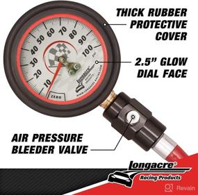 img 3 attached to 🔧 Longacre® 52-52053 Tire Pressure Gauge - 2.5 Inches, 0-100 PSI