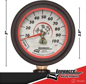 img 2 attached to 🔧 Longacre® 52-52053 Tire Pressure Gauge - 2.5 Inches, 0-100 PSI
