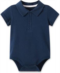 img 4 attached to Soft Cotton Rompers For Babies: Pureborn Baby Boys And Girls Collection, Sizes 0-24 Months