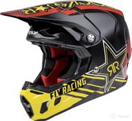 fly racing formula cc rockstar helmet (black/red/yellow logo