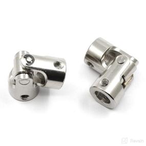 img 2 attached to 🔩 Befenybay 2 Pcs 8mm to 8mm Universal Joint Shaft Coupling: Enhance Motor Performance with Secure Screw Fastening