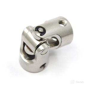 img 1 attached to 🔩 Befenybay 2 Pcs 8mm to 8mm Universal Joint Shaft Coupling: Enhance Motor Performance with Secure Screw Fastening