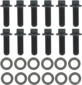 img 4 attached to 12PCS Turbocharger & Exhaust Manifolds Up-Pipe Bolts for 2001-2016 Duramax Diesel - EASYBERG