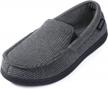 stay comfy and stylish with ultraideas men's knit memory foam slippers - non-skid and indoor outdoor sole - perfect gift, available in sizes 8-13 logo